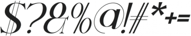 Bloomed Serif - Italic otf (400) Font OTHER CHARS