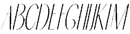Bloomic Oblique otf (400) Font UPPERCASE