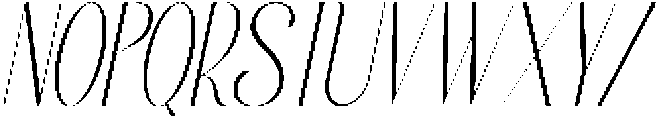 Bloomic Oblique otf (400) Font UPPERCASE