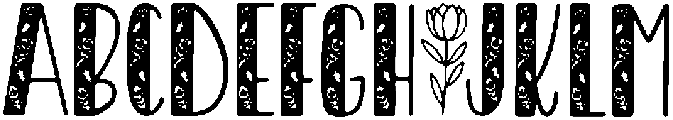Blooming Regular otf (400) Font UPPERCASE