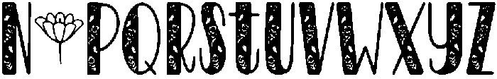 Blooming Regular otf (400) Font LOWERCASE
