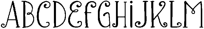 Blooming Regular otf (400) Font UPPERCASE