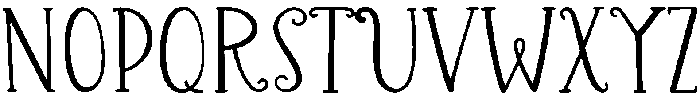 Blooming Regular otf (400) Font LOWERCASE