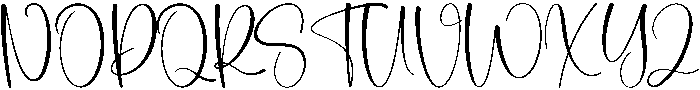 Blooming Regular otf (400) Font UPPERCASE
