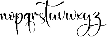 Blooming Regular otf (400) Font LOWERCASE