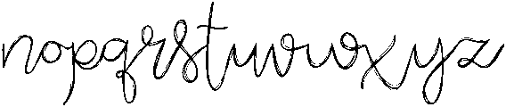 Blooming otf (400) Font LOWERCASE