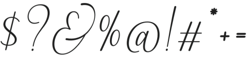 BloomingGardenItalic-Regular otf (400) Font OTHER CHARS
