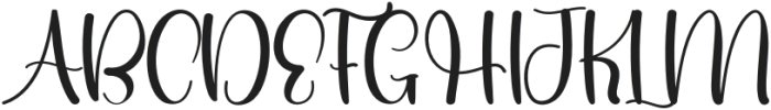 Bloomishly Regular otf (400) Font UPPERCASE