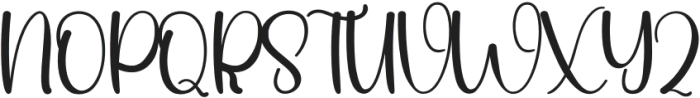 Bloomishly Regular otf (400) Font UPPERCASE