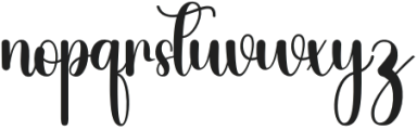 Bloomishly Regular otf (400) Font LOWERCASE