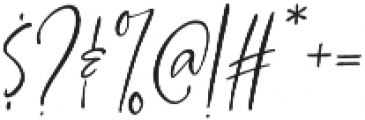 Bloomsberry Script Italic otf (400) Font OTHER CHARS