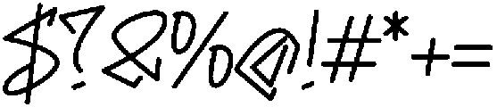 BloqkRaw-Regular otf (400) Font OTHER CHARS