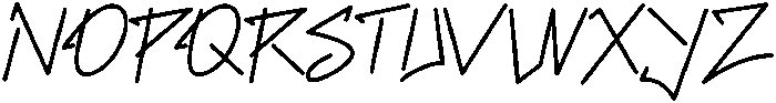 BloqkRaw-Regular otf (400) Font UPPERCASE