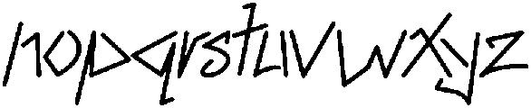 BloqkRaw-Regular otf (400) Font LOWERCASE