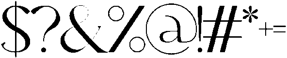Blore otf (400) Font OTHER CHARS
