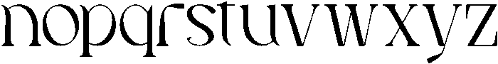 Blore otf (400) Font LOWERCASE