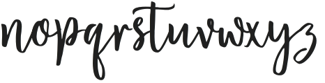 Bloshoming Script Regular otf (400) Font LOWERCASE