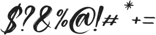 Blosikos Italic otf (400) Font OTHER CHARS