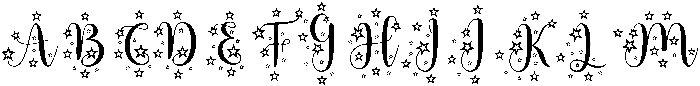 Blossom Regular ttf (400) Font UPPERCASE
