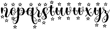 Blossom Regular ttf (400) Font LOWERCASE