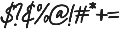 Blossom Signature Regular otf (400) Font OTHER CHARS