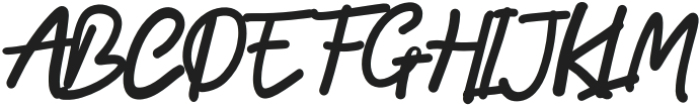 Blossom Signature Regular otf (400) Font UPPERCASE