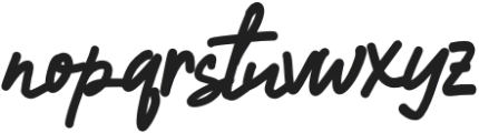 Blossom Signature Regular otf (400) Font LOWERCASE