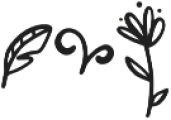 Blossomy Doodles otf (400) Font UPPERCASE