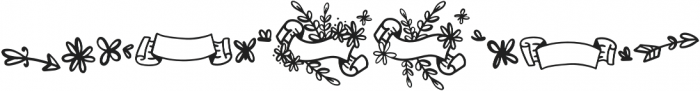 Blossomy Doodles otf (400) Font LOWERCASE