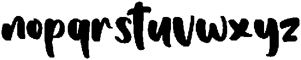 Blue Berry Regular otf (400) Font LOWERCASE