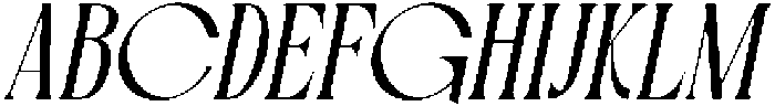Blue Cosmic Italic otf (400) Font UPPERCASE
