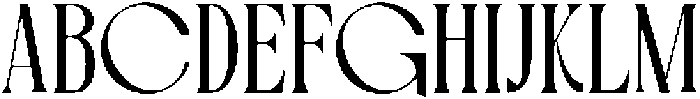 Blue Cosmic Regular otf (400) Font UPPERCASE