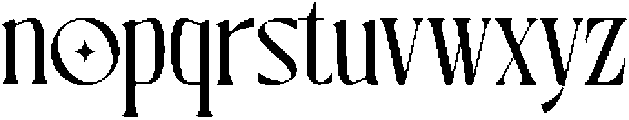 Blue Cosmic Regular otf (400) Font LOWERCASE