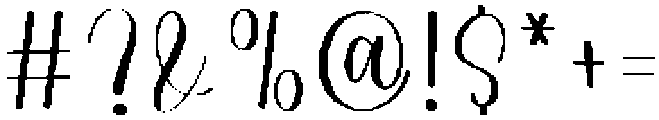 Blue Eyes Regular otf (400) Font OTHER CHARS