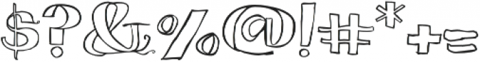 Blue Goblet Serif Outline Med otf (400) Font OTHER CHARS