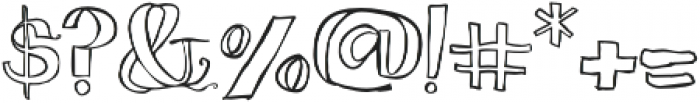 Blue Goblet Serif Outline Reg otf (400) Font OTHER CHARS