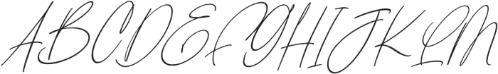 Blue Signature Italic otf (400) Font UPPERCASE