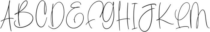 Blue Signature Regular otf (400) Font UPPERCASE