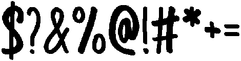 BlueJeans otf (400) Font OTHER CHARS