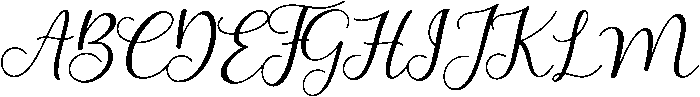Bluebell otf (400) Font UPPERCASE