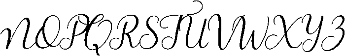 Bluebell otf (400) Font UPPERCASE