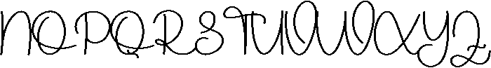 Blueberry Regular otf (400) Font UPPERCASE