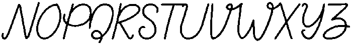 Blueberry Regular otf (400) Font UPPERCASE