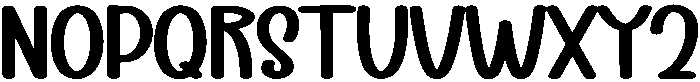 Blueberry Regular otf (400) Font UPPERCASE