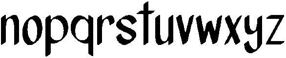 Blueberry Regular otf (400) Font LOWERCASE
