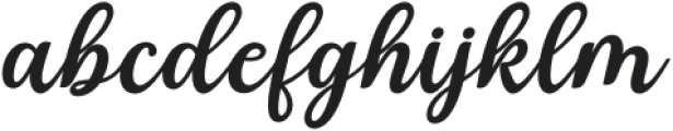 Bluebird Alishanty Bold Slant Regular otf (700) Font LOWERCASE