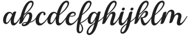 Bluebird Alishanty Slant Regular otf (400) Font LOWERCASE