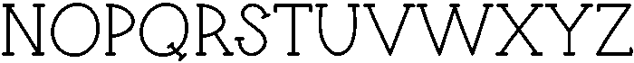 Bluebird Regular otf (400) Font UPPERCASE