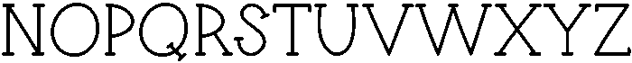 Bluebird Regular otf (400) Font UPPERCASE