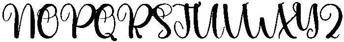 Bluebird Regular otf (400) Font UPPERCASE